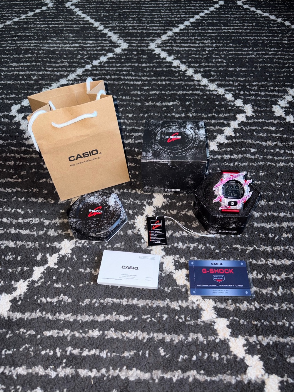 Casio G-Shock Digital Watch DAIMOND RED